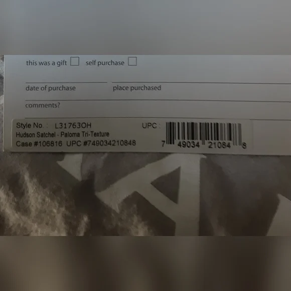 BRAHMIN HUDSON CREAM/GRAY SATCHEL - Picture 10 of 13